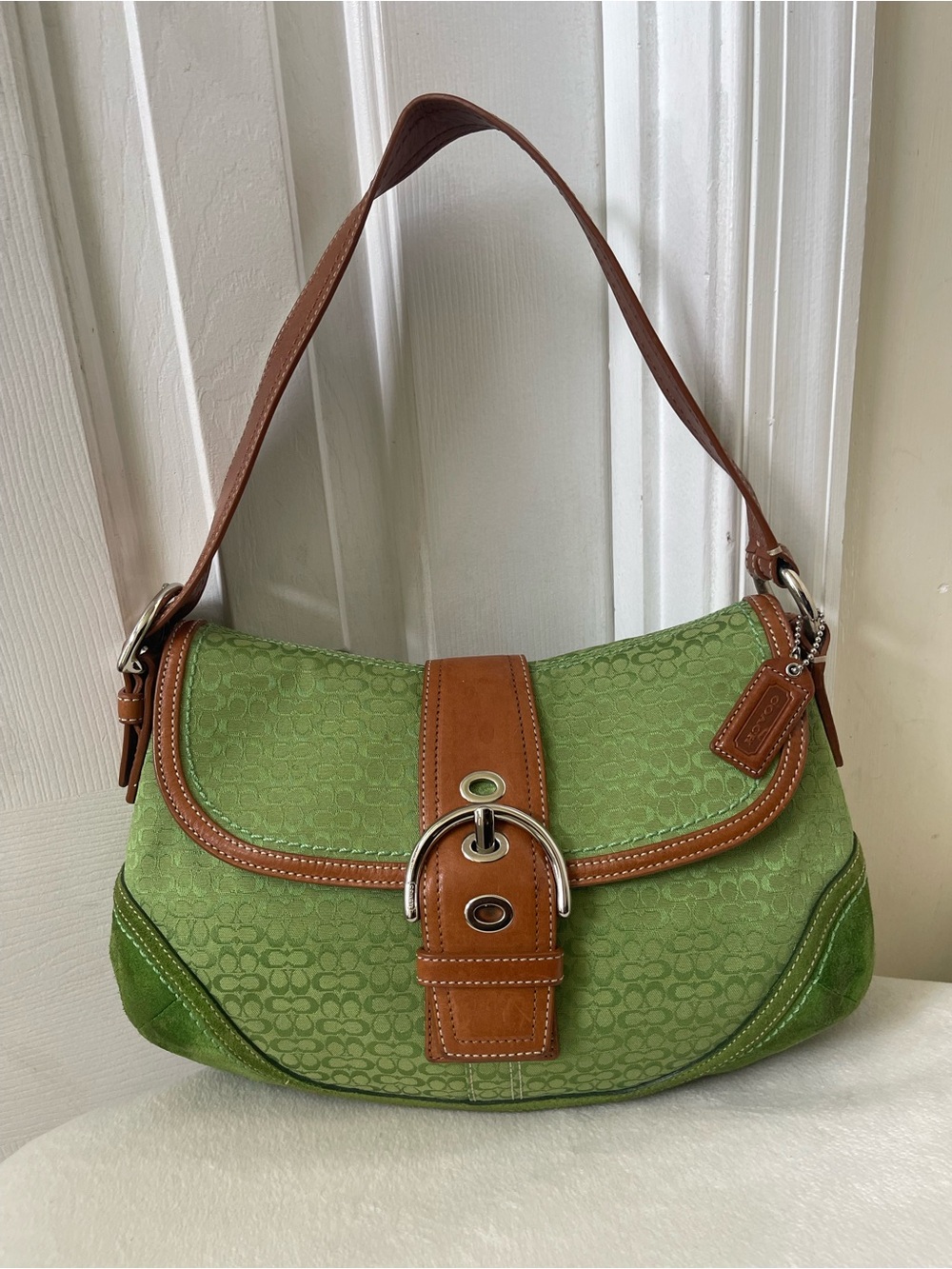 Coach SoHo Matcha Green Y2K Shoulder Bag